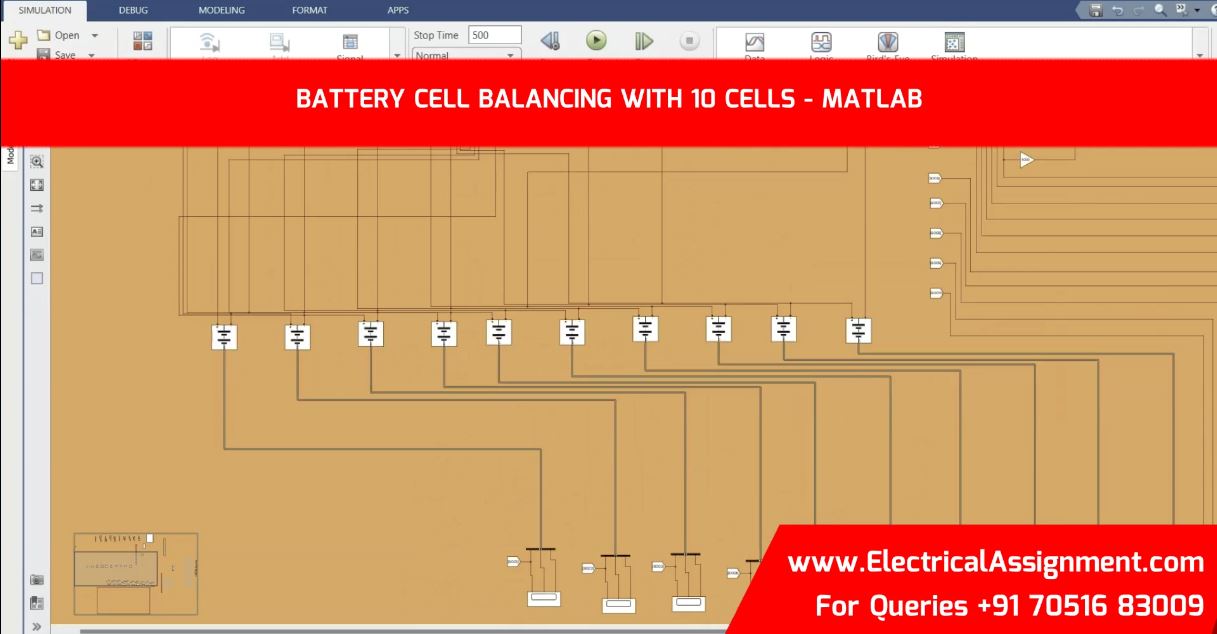 Battery Management System Cell Balancing with SOC Estimation MATLAB Simulink screenshot 5
